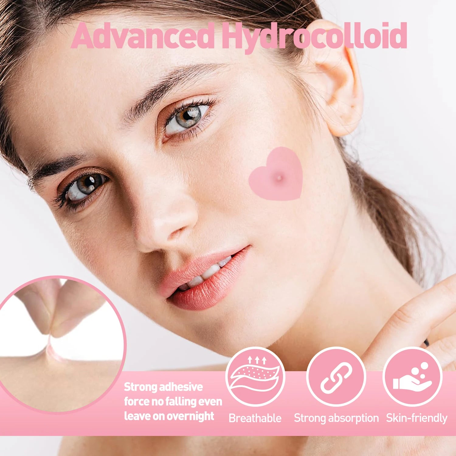 112PCS Hydrocolloid Invisible Acne Patches