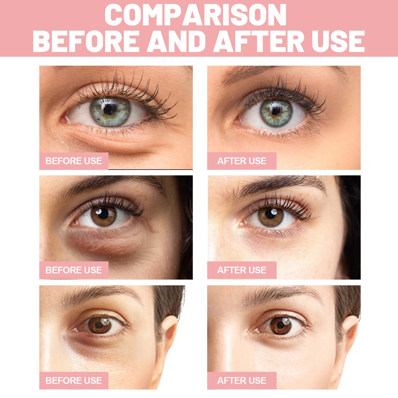 OUHOE 60pcs Rose Firming Eye Mask