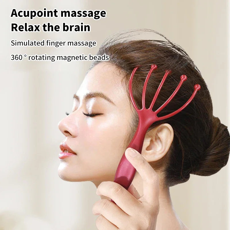 Magnetic Bead Five-Claw Scalp Massager