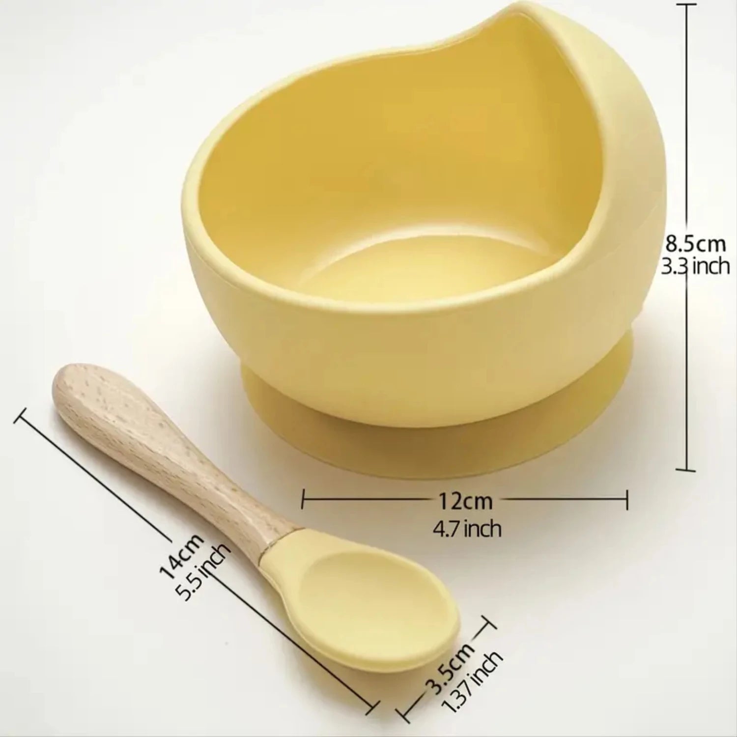 Silicone Baby Suction Bowl & Spoon Set