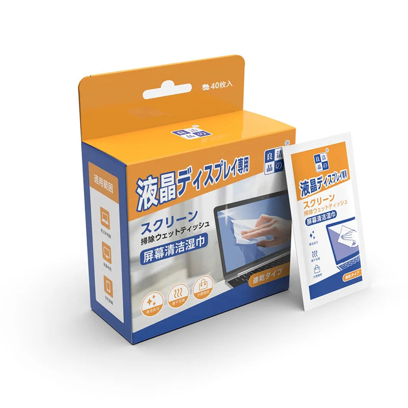 40pcs Dual-Use Screen Cleaning Wipes