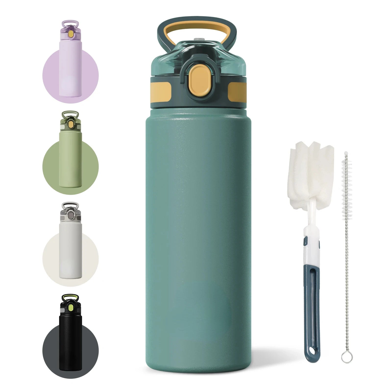 Thermos Bottle with Straw 600/720ml