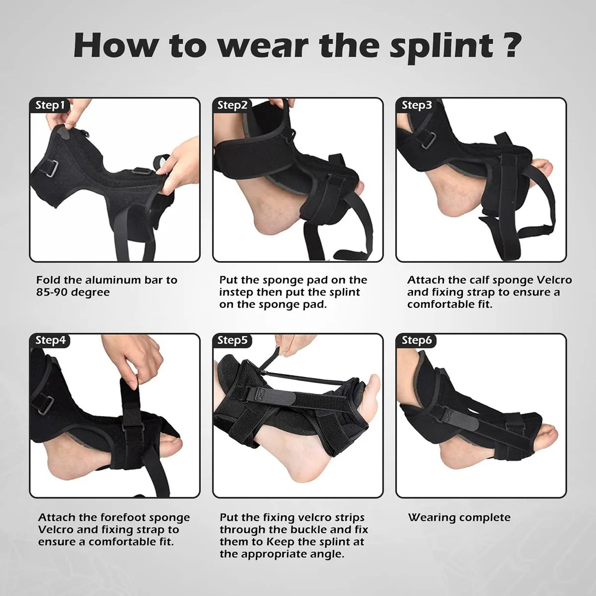 Adjustable Plantar Fasciitis Night Splint