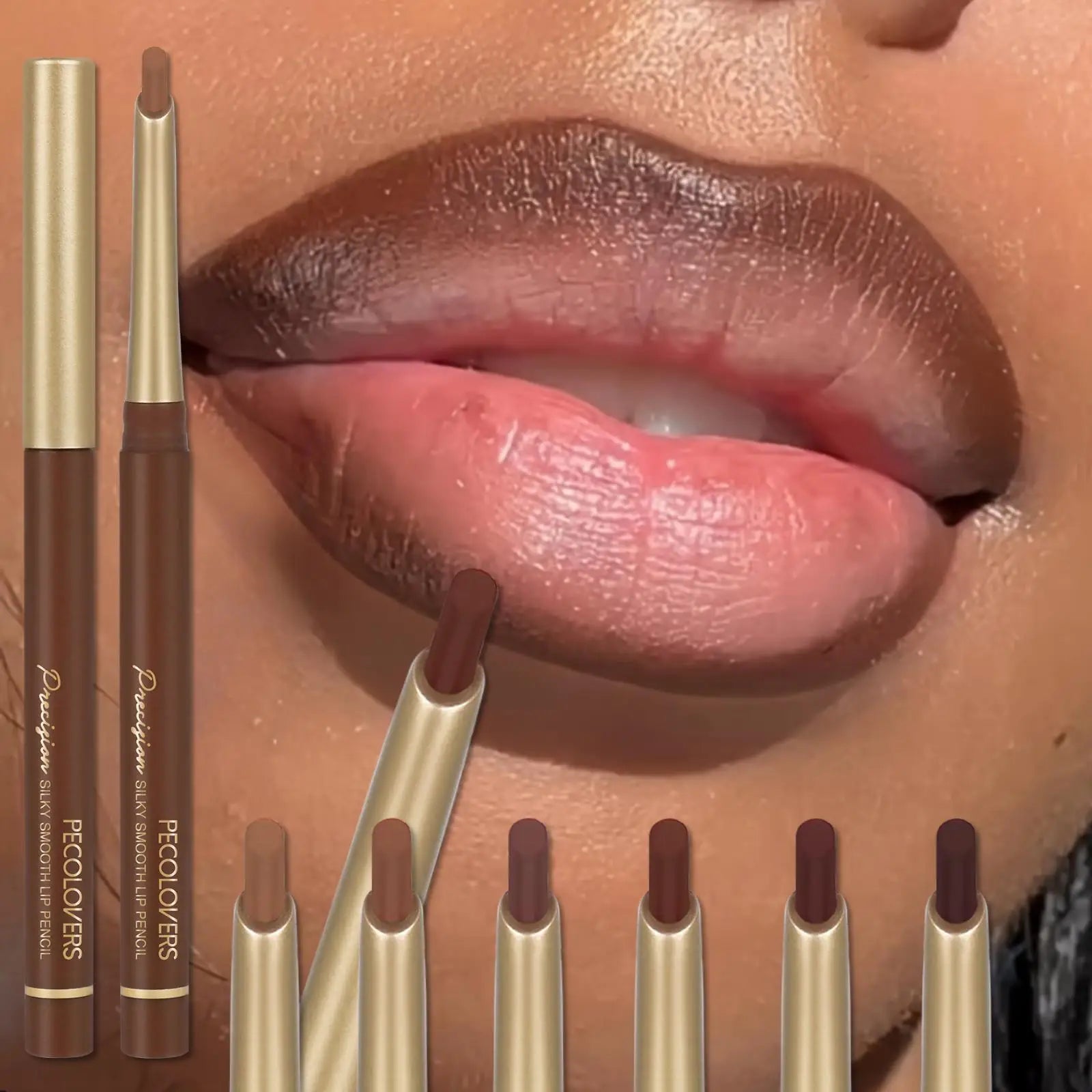 Matte 6-Color Lip Liner Pencil Set