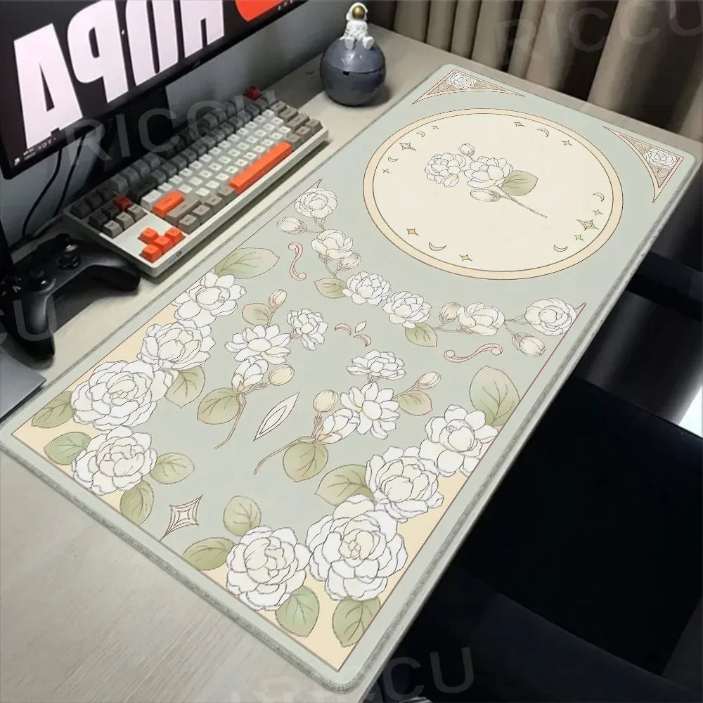 Green Plant Rabbit XXL Mouse Pad