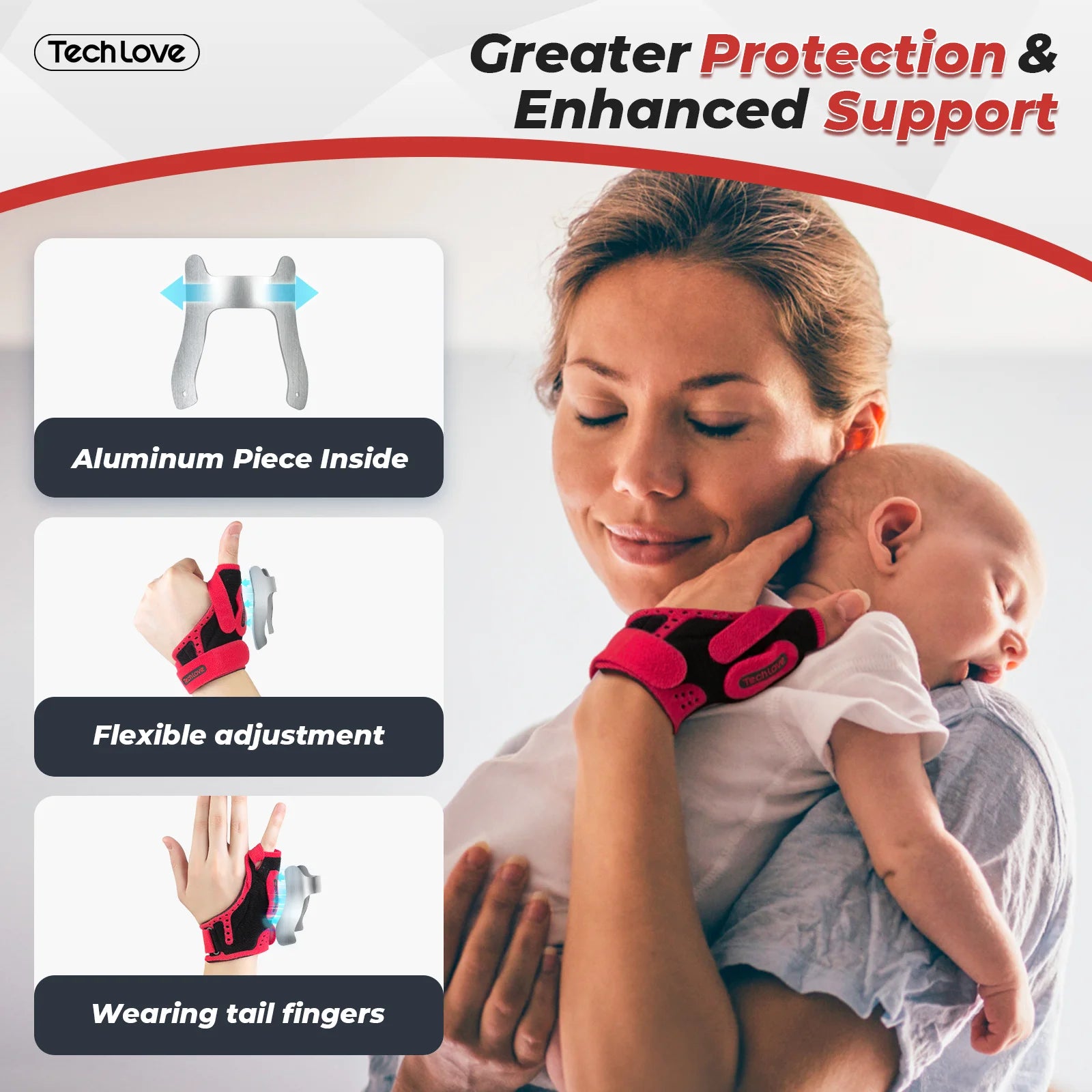 Adjustable Wrist Brace for Carpal Tunnel