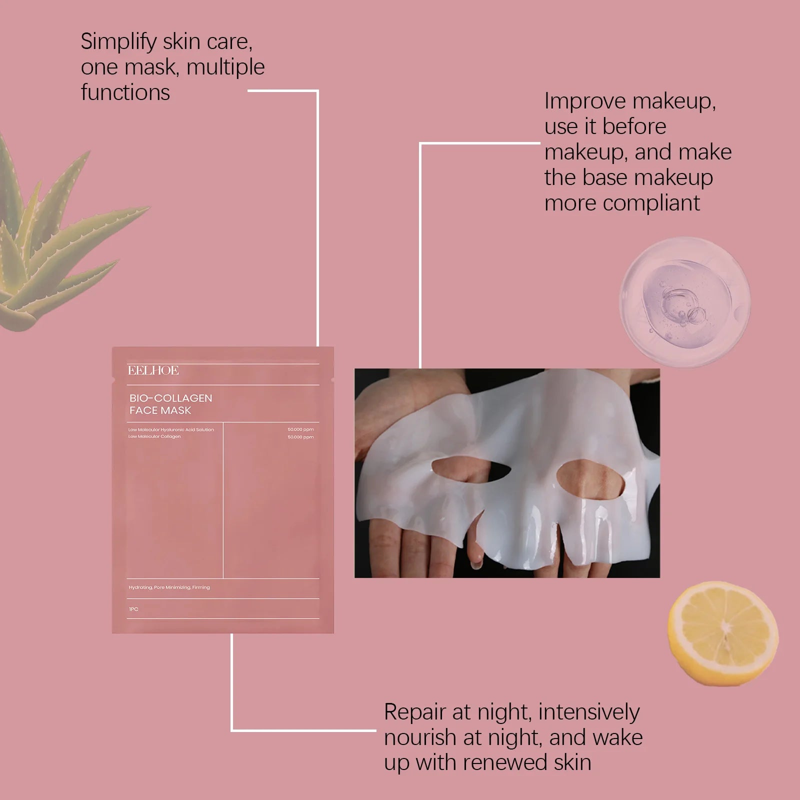 Bio Collagen Hydrating Face Mask Set