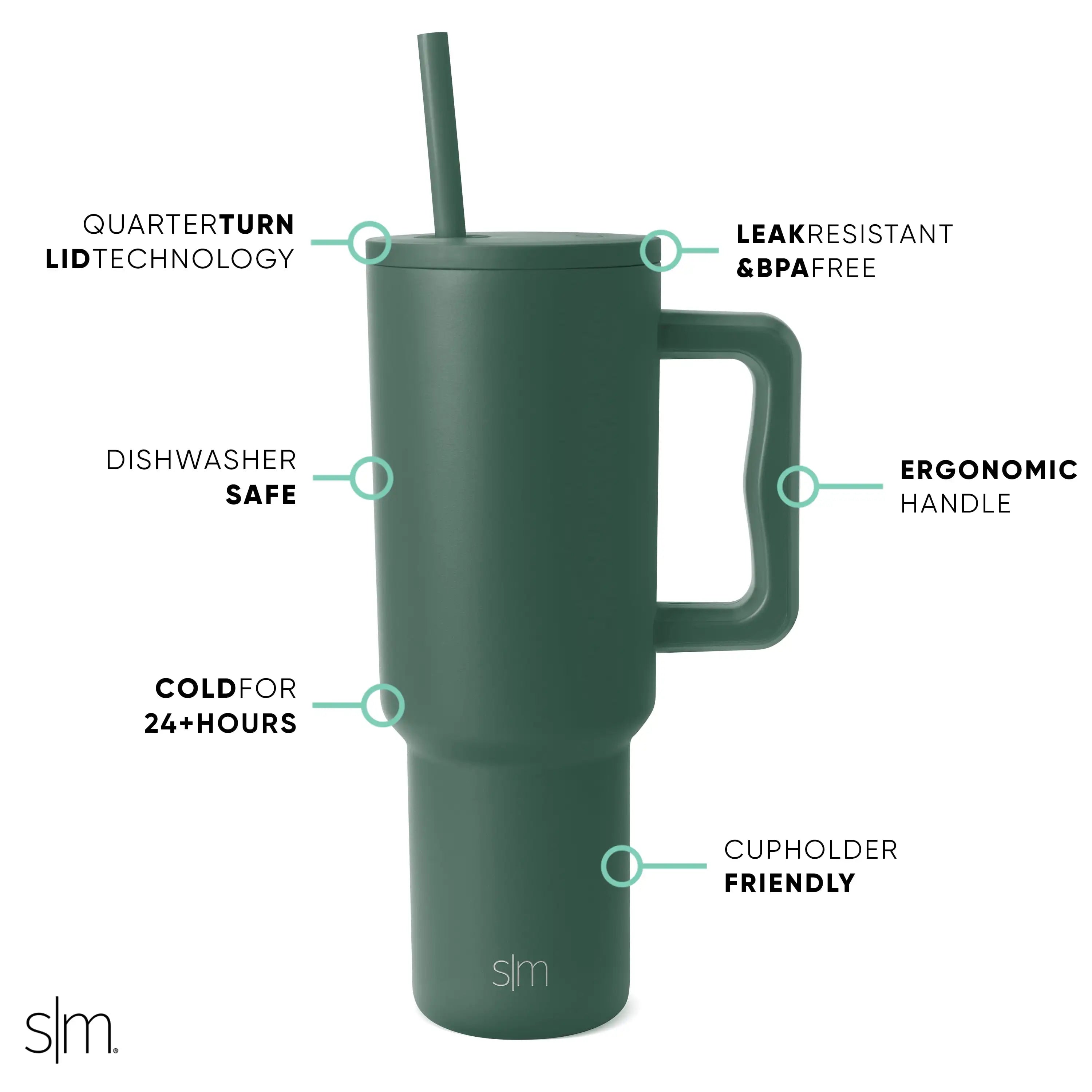 40 oz Insulated Stainless Steel Trek Tumbler