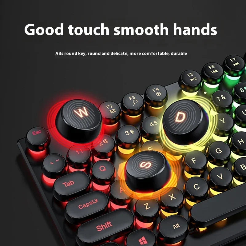 104-Key Wired Mechanical Feel Gaming Kit