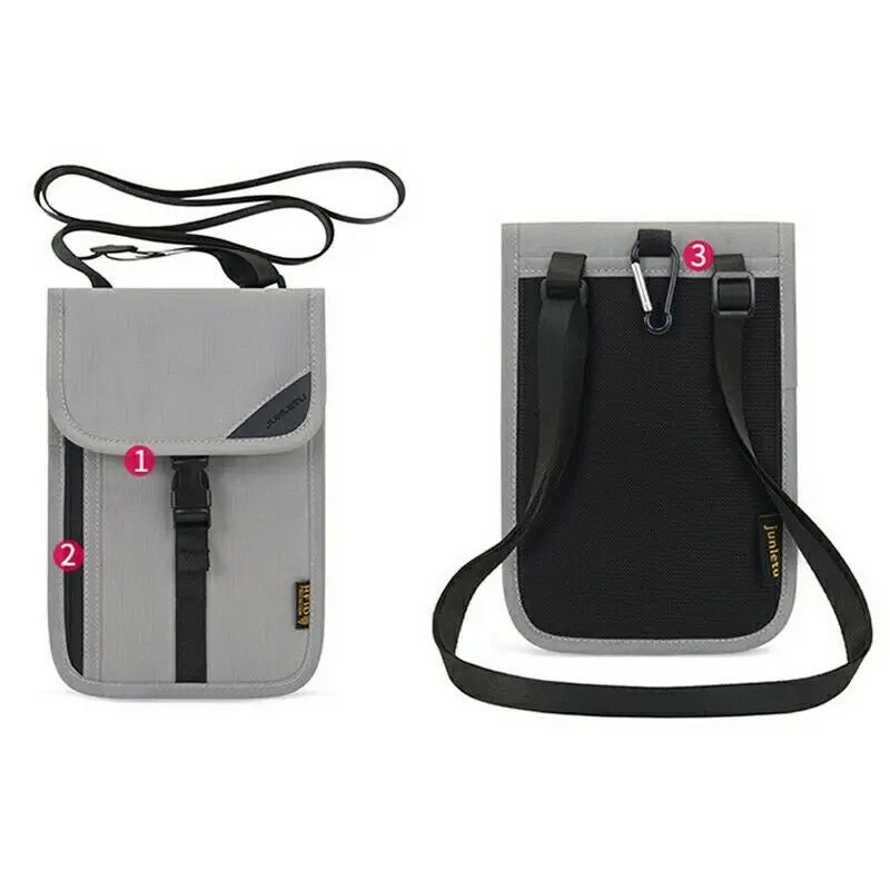 RFID Travel Neck Wallet & ID Holder