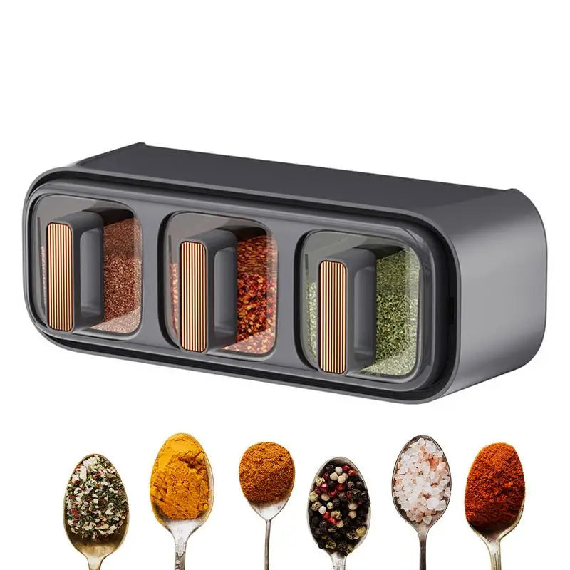 Wall Mount Seasoning Rack with Spoon
