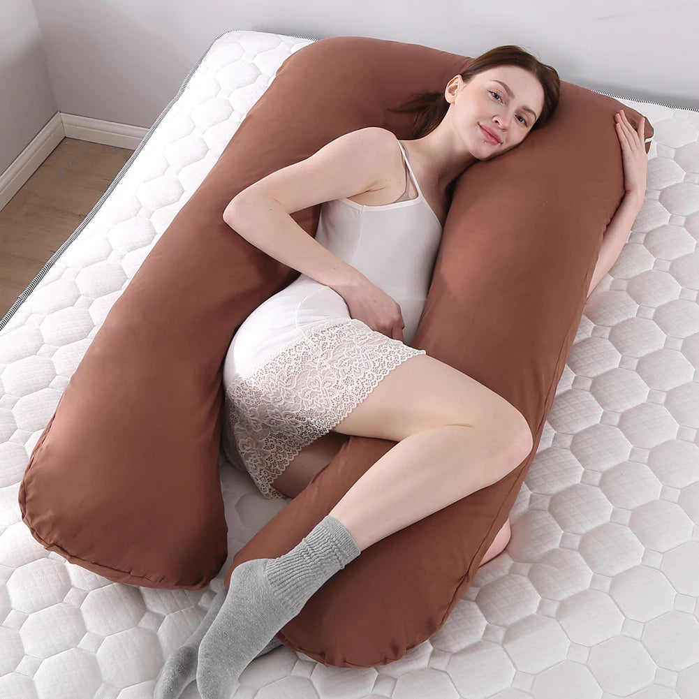 U-Shape Cotton Maternity Pillow Cover