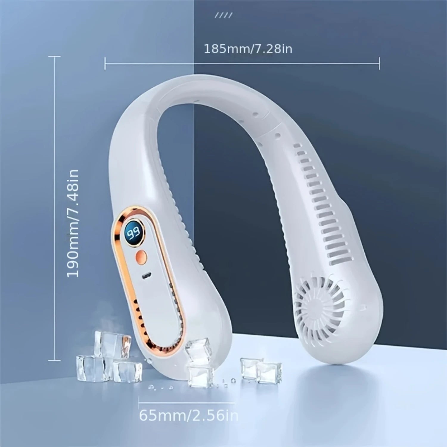 Mini Neck Fan – Bladeless & Cool