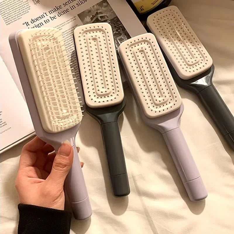 Rotatable Self Cleaning Hair Comb