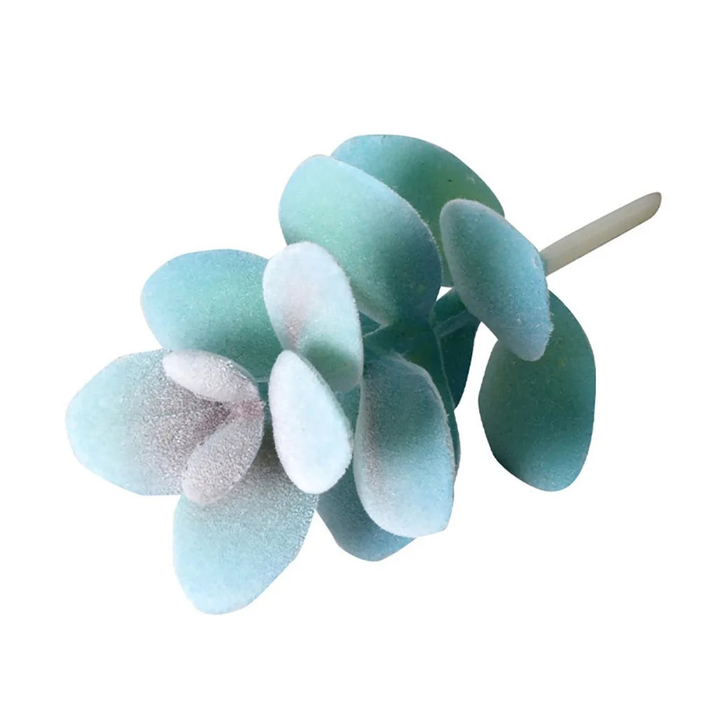 11PCS Blue Mini Artificial Succulent Set