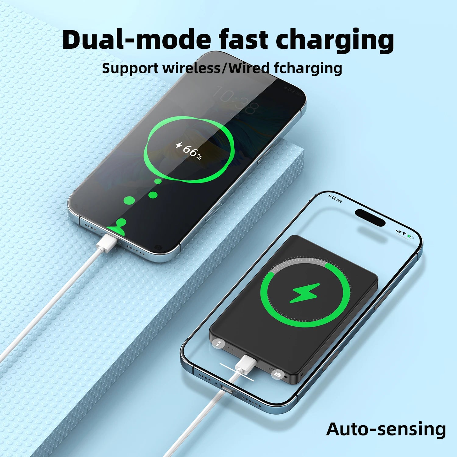 Magnetic 5000mAh Wireless Power Bank USB-C