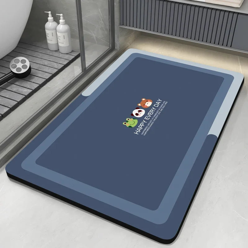 Quick-Dry Absorbent Bathroom Floor Mat