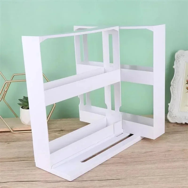 2-Tier Rotating Spice Storage Organizer