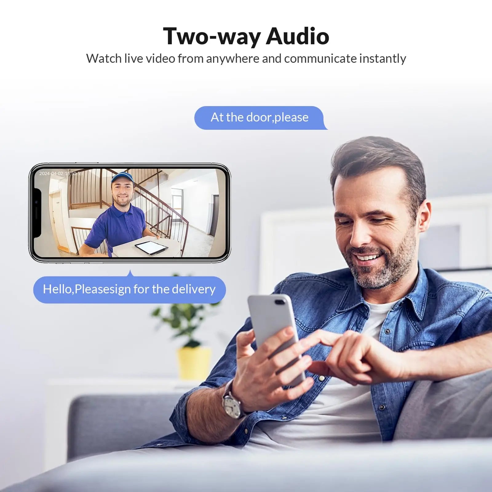 HD Wireless WiFi Smart Outdoor Doorbell Camera