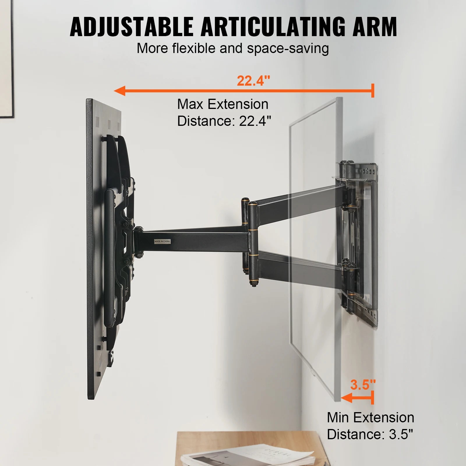 VEVOR Full Motion TV Wall Mount 26-90