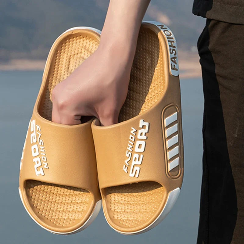YNPO Men’s Summer Slippers Anti-Slip Flip Flops