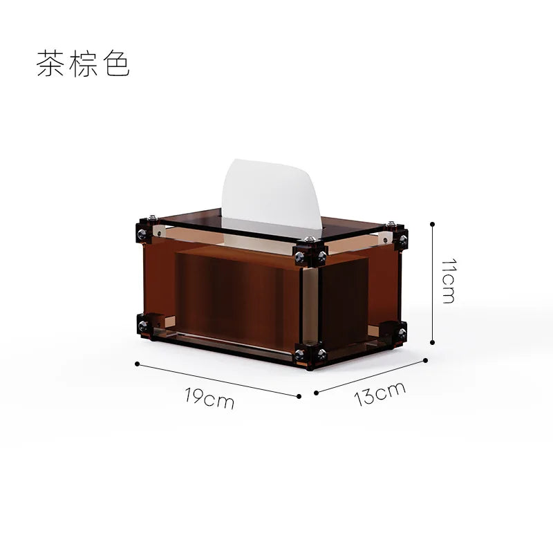 Acrylic Industrial Tissue Holder Box