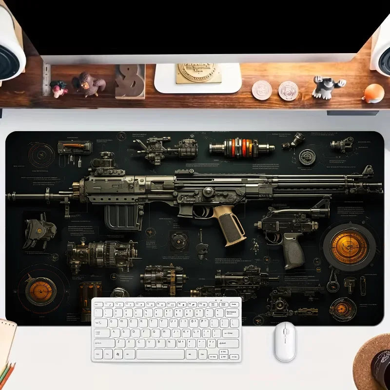 ftvae Gun Parts XXL Gaming Mouse Pad