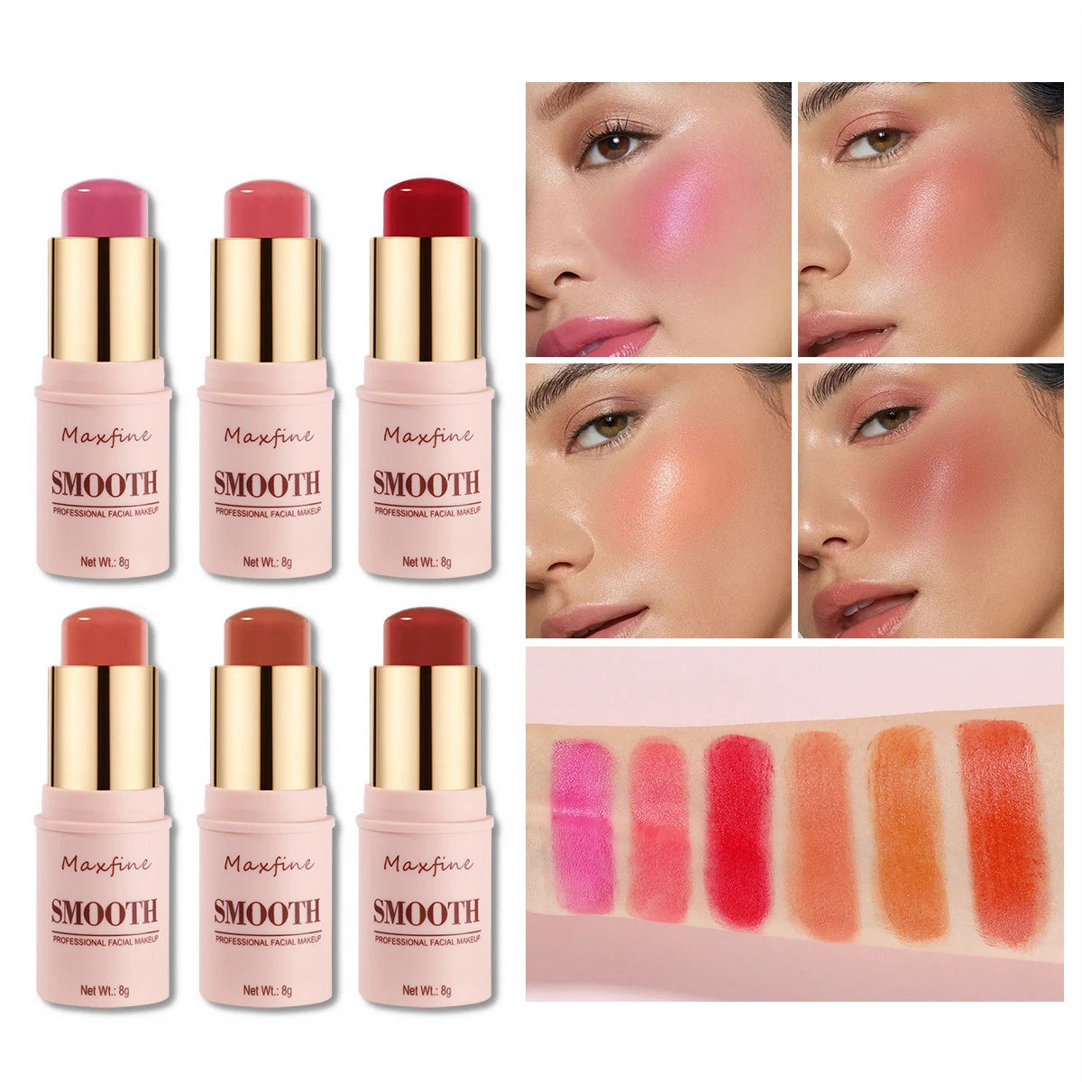 Smooth Matte 3-in-1 Blush Stick