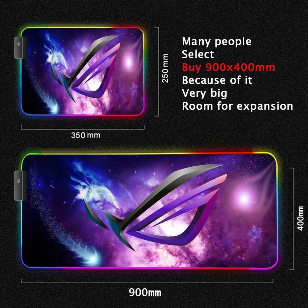 ftvae RGB ROG Gaming Mouse Pad LED Mat