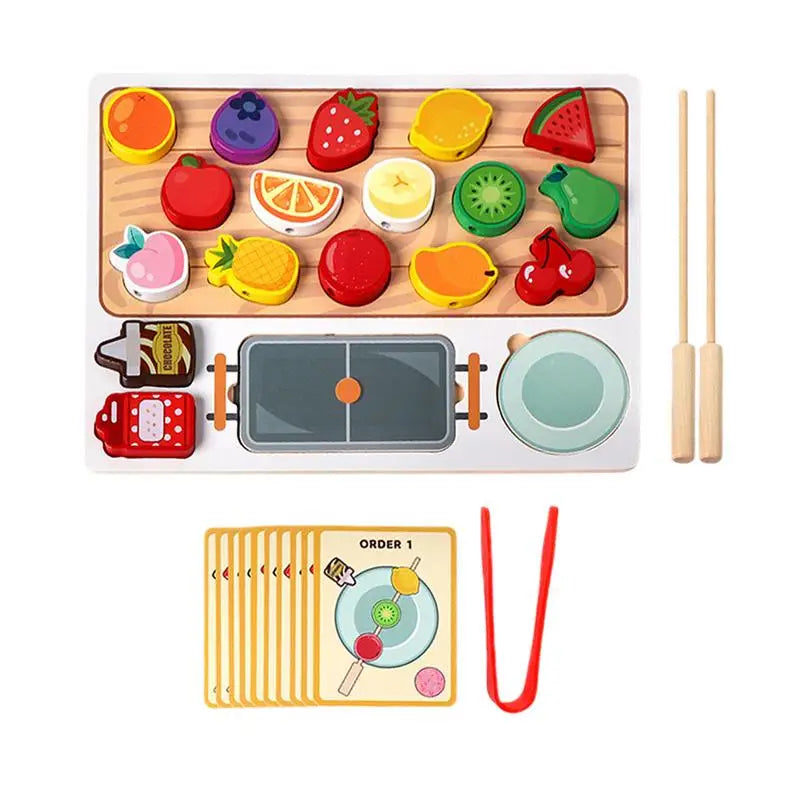 Wooden Fruit Toy Set for Toddlers