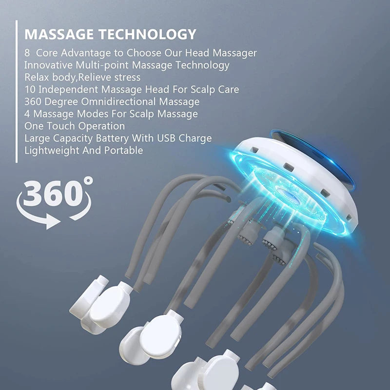 KTS Octopus Electric Head Massager
