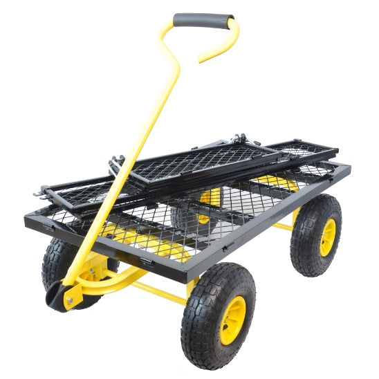 Carriage Steel Garden Cart w/ Swivel Handle