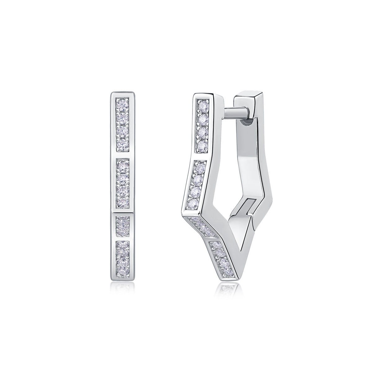 Galaxy Wandering Moissanite Stud Earrings