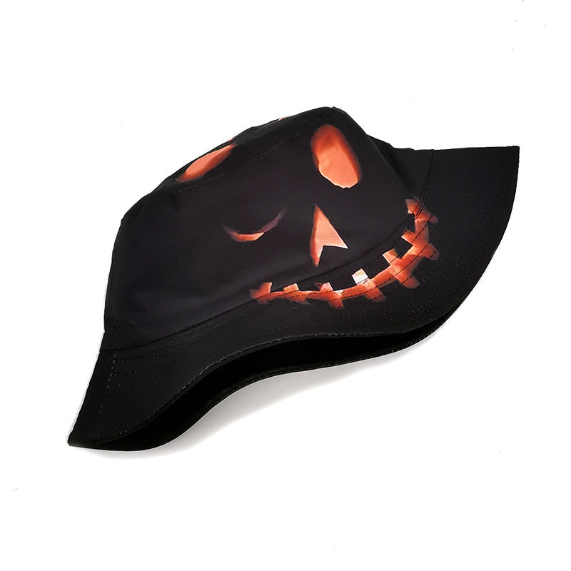 Halloween Pumpkin Cartoon Fisherman Hat