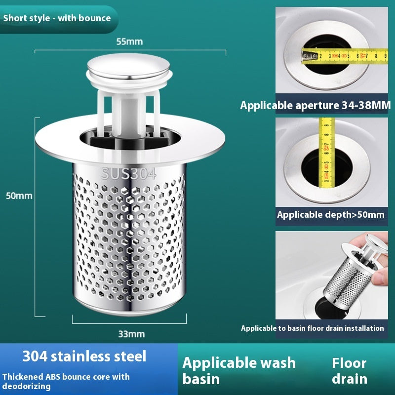 Washbasin Bounce Core Drainer Plug