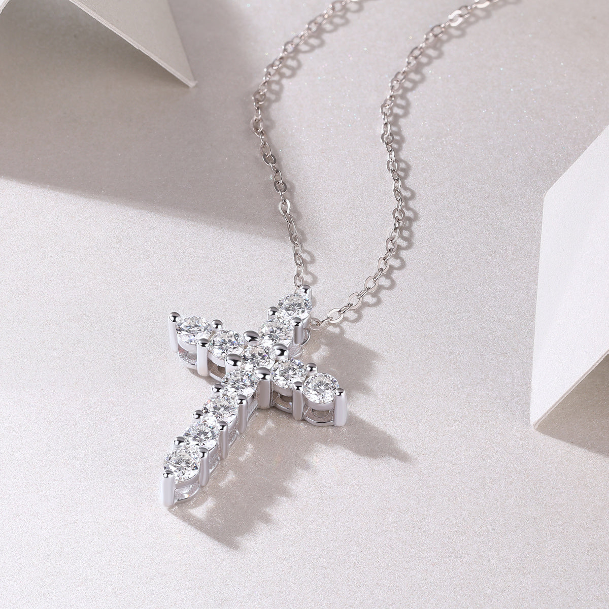 Faith Diamond Pendant Necklace Set