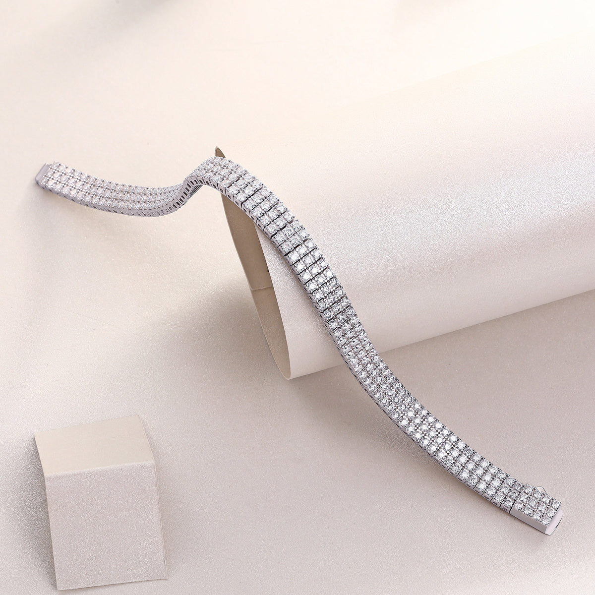 Chain Guanghua Moissanite Silver Bracelet