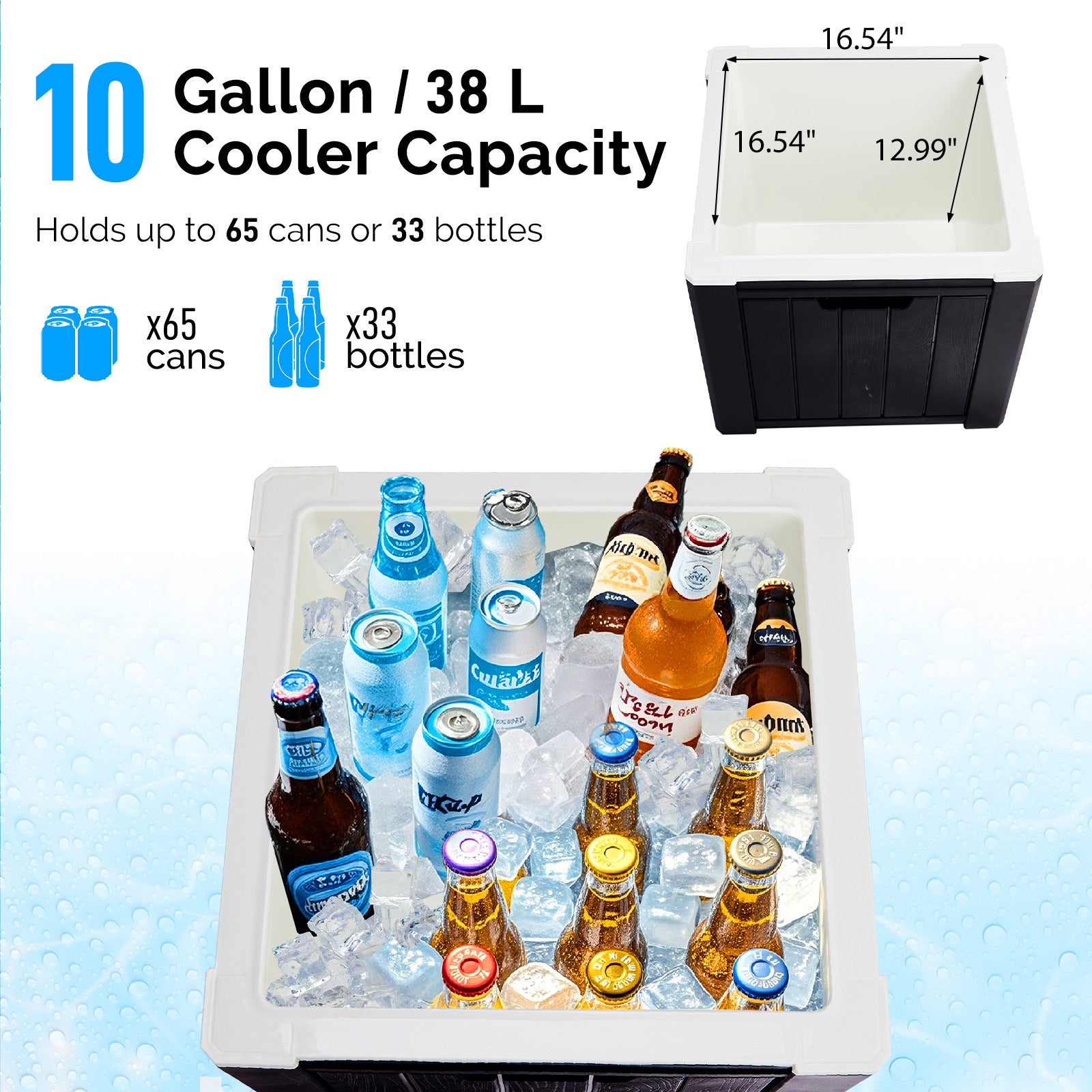 10 Gallon Cooler Side Table for Outdoors