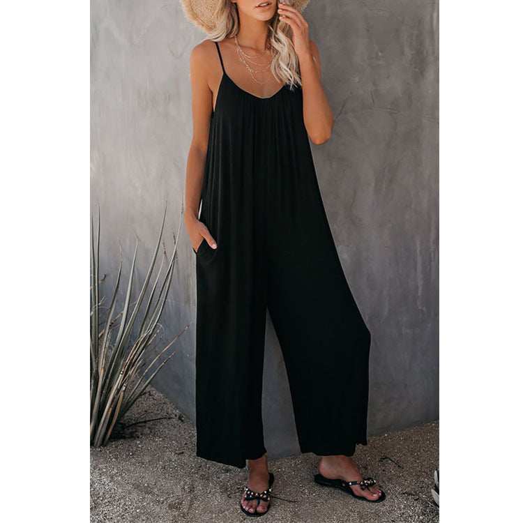 Combinaison ample sans manches pour femme