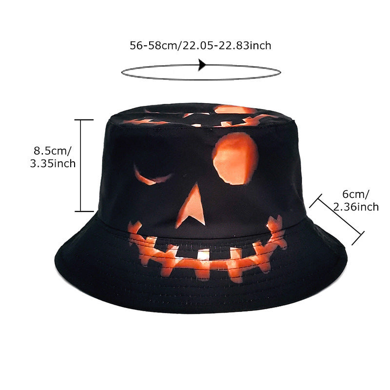 Halloween Pumpkin Cartoon Fisherman Hat