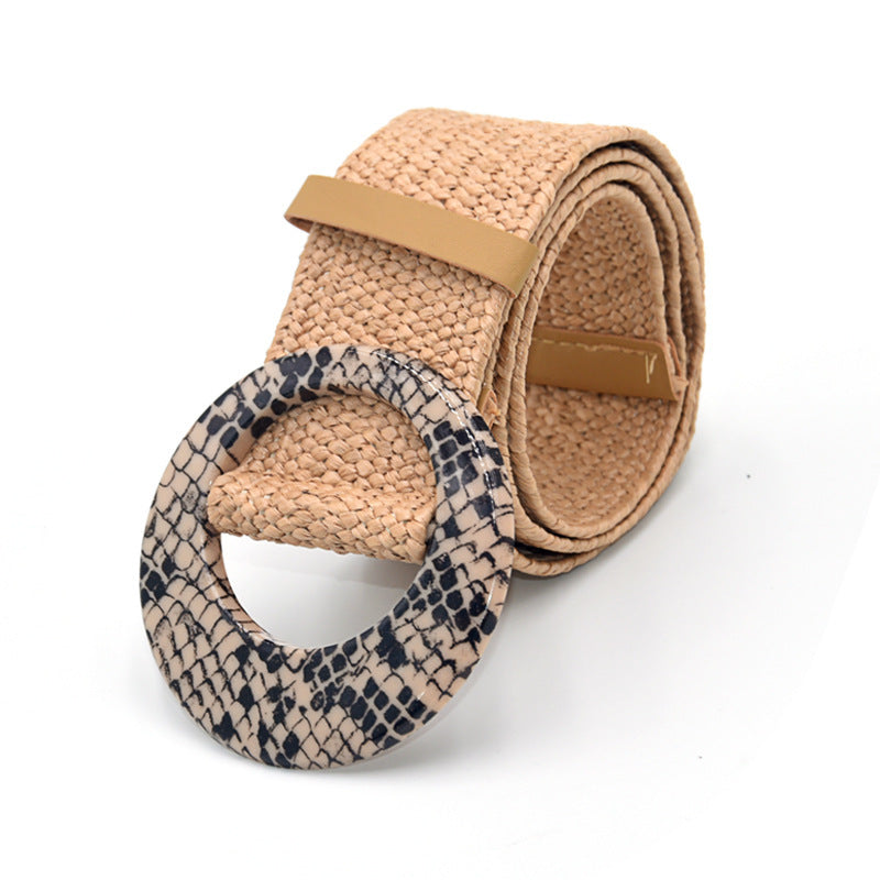 Cotton Linen Wide Girdle Waist Belt