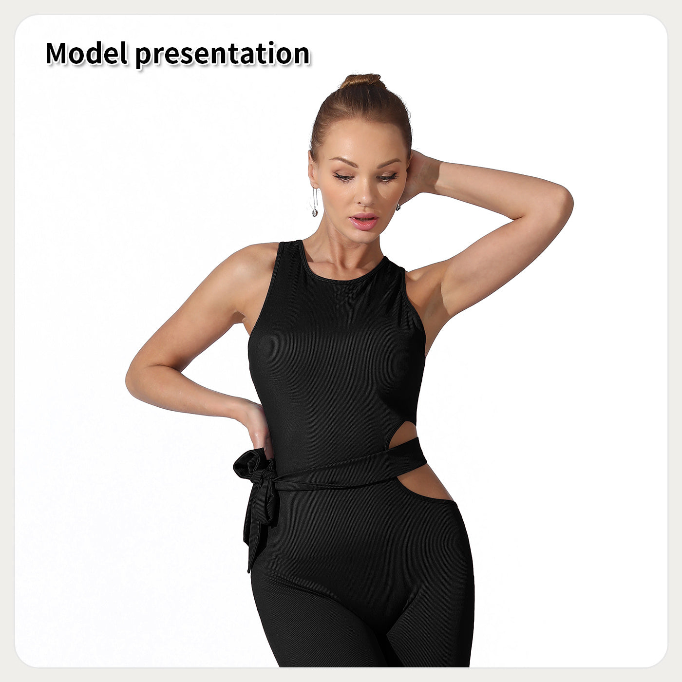 Combinaison élégante en polyester pour femme