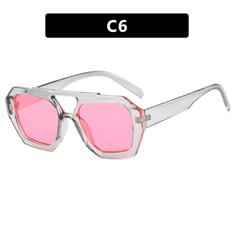 Leopard Big Frame Beach Sunglasses