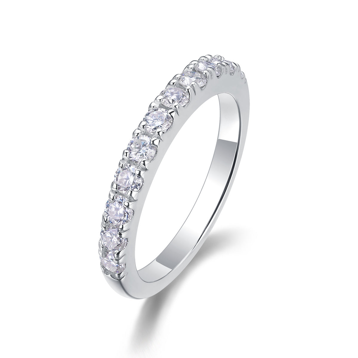 Parallel World Moissanite Silver Ring