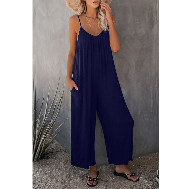 Combinaison ample sans manches pour femme