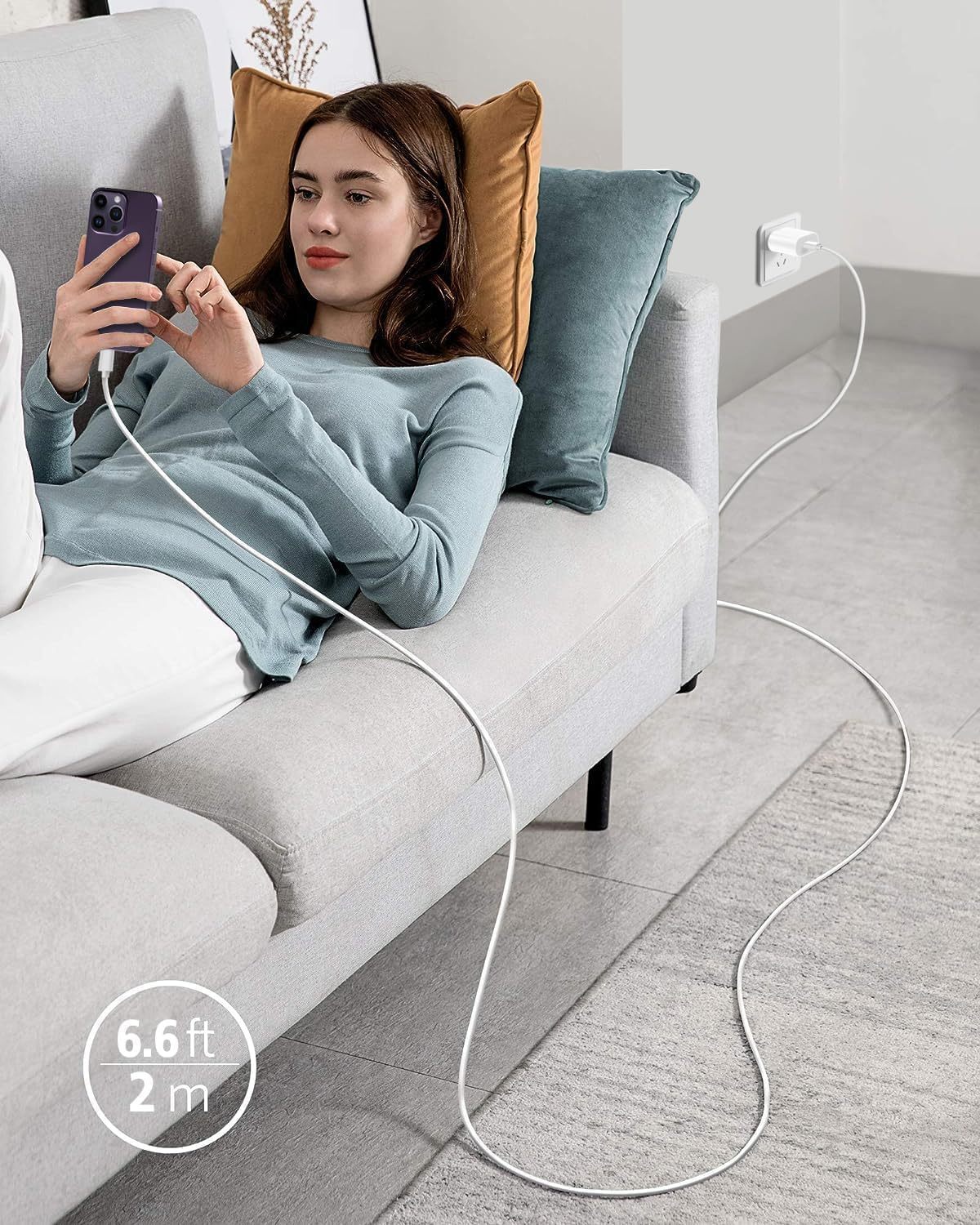 Cube Phone Charger 2-Pack with Cable