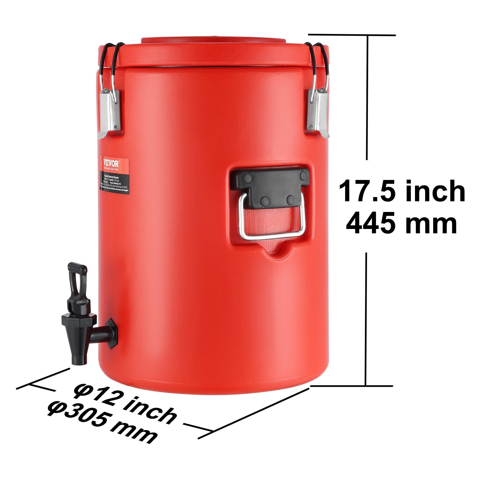 VEVOR 4.5 Gal Stainless Beverage Dispenser