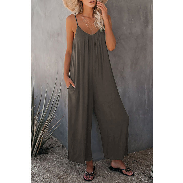 Combinaison ample sans manches pour femme
