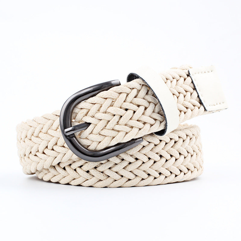 Cotton Linen Wide Girdle Waist Belt