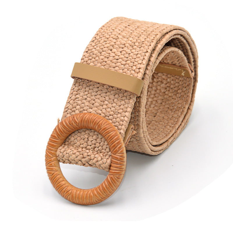 Cotton Linen Wide Girdle Waist Belt